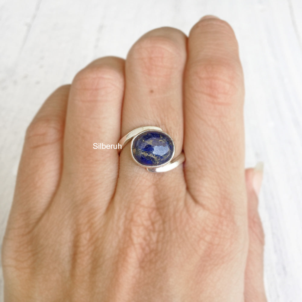 Lapis Lazuli Silver Ring - Main Image
