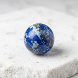 Lapis Lazuli Sphere displayed on a desk or shelf