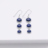 925 silver lapis lazuli step earring India