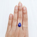 Lapis Lazuli Teardrop Silver Ring