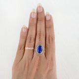 Lapis Lazuli Tribal Silver Ring