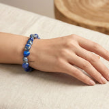 Handmade Lapis Lazuli gemstone bracelet for everyday wear