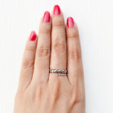 Leaf Band Silver Ring