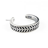 Leaf Silver Adjustable Toe Ring