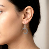 Nature inspired leaf drop earrings in 92.5 sterling silver