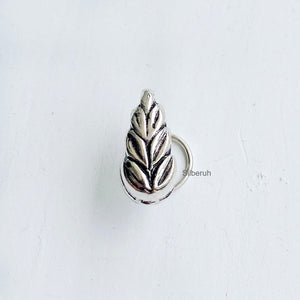 Leaf Silver Nose Pin