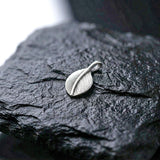 Handcrafted 925 sterling silver leaf pendant with nature-inspired design