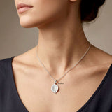 Elegant sterling silver leaf pendant for everyday wear
