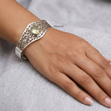 925 sterling silver lemon topaz filigree kada bangle India