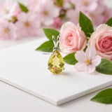 statement lemon topaz pendant 925 silver