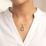 925 silver lemon topaz teardrop pendant India