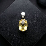 Lemon Topaz Silver Pendant