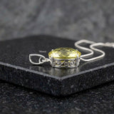 Lemon Topaz Silver Pendant