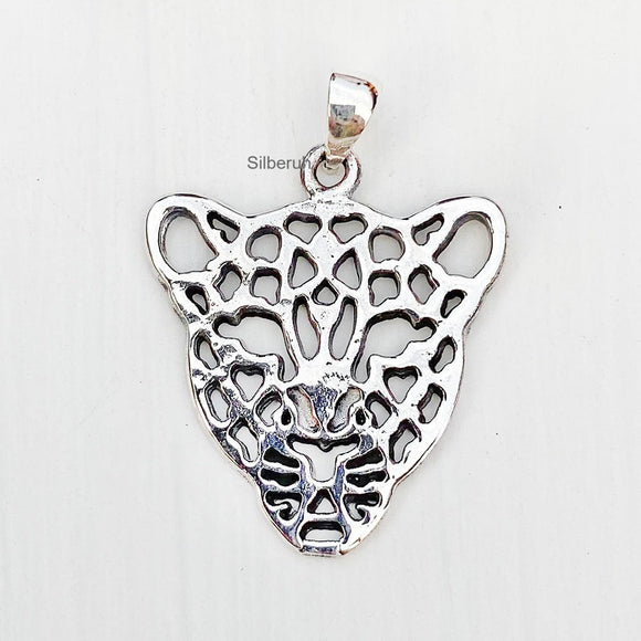 Leopard Silver Pendant