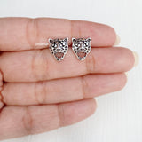 Leopard  Silver Stud