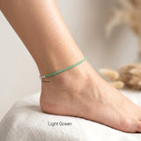 CZ Silver Anklet