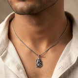 Spiritual 925 silver Lord Ganesha pendant handcrafted by Indian artisans