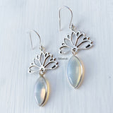 Lotus Opalite Silver Earring