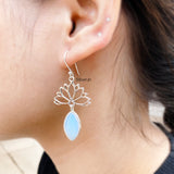 Lotus Opalite Silver Earring