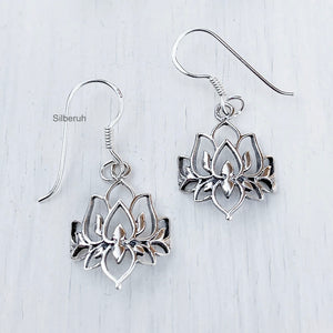 Lotus Silver Earring