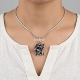 durga maa pendant in 925 sterling silver