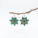 bold silver earrings for festive wear India