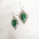 Malachite Silver Earring