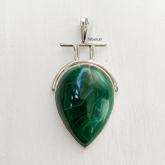 Malachite Silver Pendant