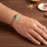 925 Silver Abalone Rakhi for Brother