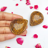 Elephant skin jasper diya for grounding and spiritual use