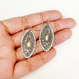 Marquise Silver Gold Earring