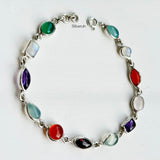 Mixed Shapes Silver Bracelet