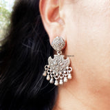 Moh Peacock Silver Earring