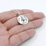 Mom My Guardian Angel Silver Pendant