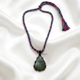 Moss Agate Threaded Necklace