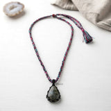 Moss Agate Threaded Necklace