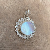 Mother of Pearl Silver Pendant