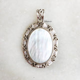 Mother of Pearl Silver Pendant