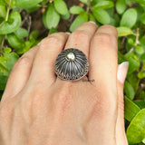 Mughal Silver Adjustable Ring
