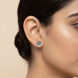 925 silver mushroom stud earrings India