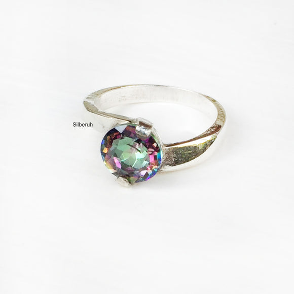 Mystic Topaz Silver Ring