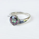 Mystic Topaz Silver Ring