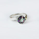 Mystic Topaz Silver Ring