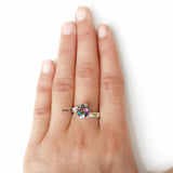 Mystic Topaz Silver Ring