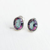 Mystic Topaz Silver Stud