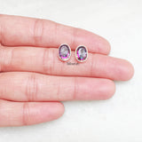 Mystic Topaz Silver Stud