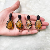 Handcrafted Raw Citrine Crystal Pendant