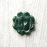 Green Aventurine Charan Paduka for Diwali gifting and home temple décor