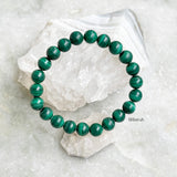 Natural Malachite Beaded Bracelet