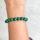 Natural Malachite Beaded Bracelet